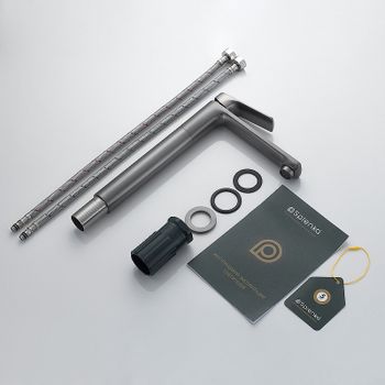 Смеситель для раковины Splenka S30.15.09 Графит матовый — фото 11, Смесители для раковины