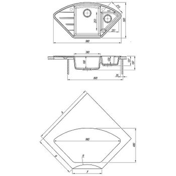 Кухонная мойка Lemark Irkana 980 9910046 Жасмин — фото 4, Кухонные мойки