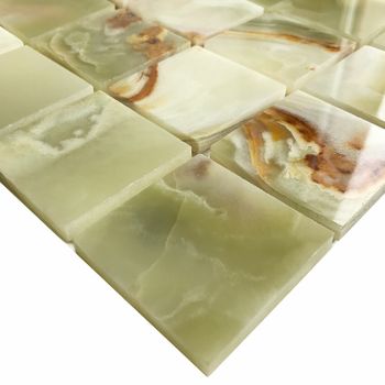 Керамическая мозаика StarMosaic Wild Stone Green Onyx JMST21206 30,5x30,5 см — фото 2, Мозаика