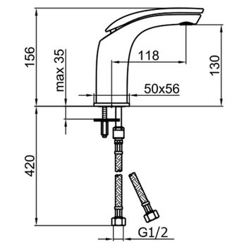 Смеситель для раковины Webert Aria AI830102015 Хром — фото 5, Смесители для раковины