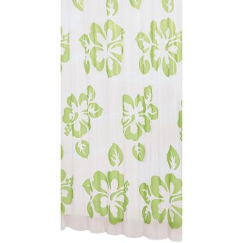Штора для ванны Ridder Flowerpower 180х200 32355 Зеленая — фото 1, Шторы для ванной