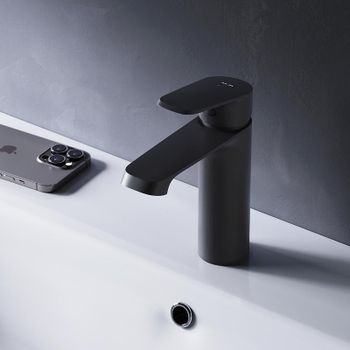 Товар: Смеситель для раковины AM.PM Func F8F02122 Черный матовый - фото 2 Смеситель для раковины AM.PM Func F8F02122 Черный матовый — фото 2, Смесители для раковины