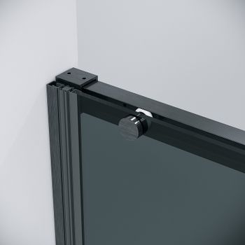 Душевая дверь Grossman Galaxy 100 100.K33.01.100.42.10 профиль Графит сатин стекло тонированное — фото 6, Раздвижные душевые двери