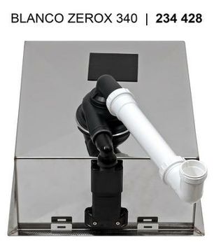 Кухонная мойка Blanco Zerox 340-U 521583 Нержавеющая сталь с зеркальной полировкой — фото 3, Кухонные мойки