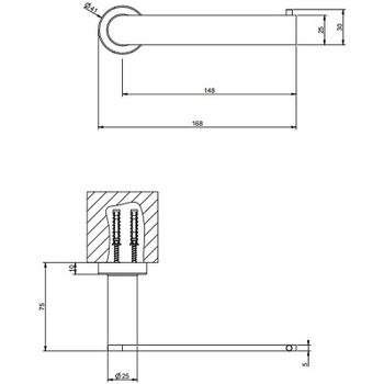 Держатель туалетной бумаги Gessi Emporio Accessories 38849#149 Никель брашированный — фото 2, Держатели туалетной бумаги