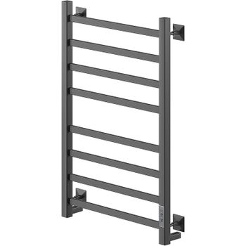 Электрический полотенцесушитель Ника Step-1 80/40 U Черный матовый — фото 1, Электрические полотенцесушители