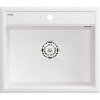 Кухонная мойка Paulmark Stepia 60 PM115951-WH Белая — фото 1, Кухонные мойки