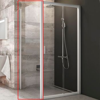 Душевая стенка Ravak Blix BLPS-90 9BH70100Z1 профиль Белый стекло Transparent — фото 1, Боковые стенки