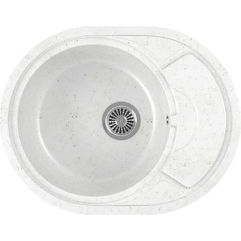 Кухонная мойка Domaci Бьелла DMC-18K DMC-18K-331 Белая — фото 1, Кухонные мойки