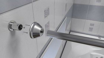 Карниз для ванны Bas 160 КЗ00006 Хром — фото 3, Карнизы для ванной