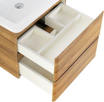 Тумба под раковину BelBagno 60 ALBANO-CER-600-2C-SO-RR подвесная Rovere Rustico — фото 5, Тумбы под раковину