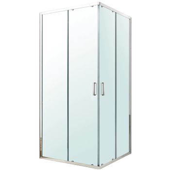 Душевой уголок Berges Solo S 80х80 061103 профиль Хром сильвер стекло прозрачное — фото 1, Квадратные душевые уголки