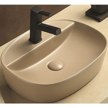 Раковина-чаша CeramaLux 50 78239XMC-1 Капучино — фото 1, Раковины накладные