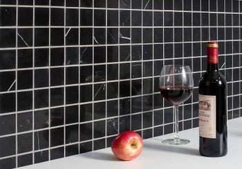 Керамическая мозаика StarMosaic Wild Stone Black Polished JMST056 30,5x30,5 см — фото 4, Мозаика