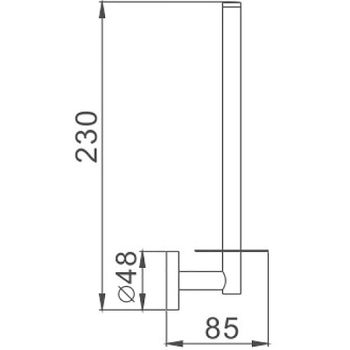 Держатель запасного рулона Haiba HB1711 Хром — фото 2, Держатели для запасных рулонов