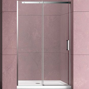 Душевая дверь Vincea Dice 120 VDS-4D120CL профиль Хром стекло прозрачное — фото 1, Раздвижные душевые двери