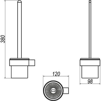 Товар: Ершик для унитаза Altasan Лотос ЛТ90Х Хром - фото 5 Ершик для унитаза Altasan Лотос ЛТ90Х Хром — фото 5, Ершики для унитаза
