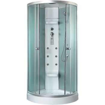 Душевая кабина Timo Lux 100x100 TL-1503 с гидромассажем — фото 1, Душевые кабины