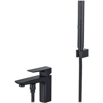 Смеситель на борт ванны Aquatek Вега AQ1044MB Черный матовый — фото 1, Смесители на борт ванны