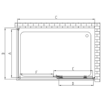 Душевой уголок Vincea Soft 110x90 VSR-3SO9011CLGM профиль Вороненая сталь стекло прозрачное — фото 5, Прямоугольные душевые уголки
