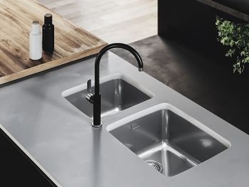 Кухонная мойка Alveus Luno 40 SAT 90 FI 480x400 1129252 Сатинированная сталь — фото 4, Кухонные мойки