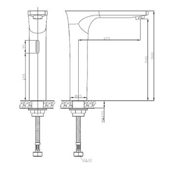 Кран для одного типа воды Nofer 07264.B Хром — фото 2, Краны