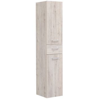 Шкаф пенал Dreja 35 77.0304D подвесной Дуб кантри — фото 1, Пеналы для ванной комнаты