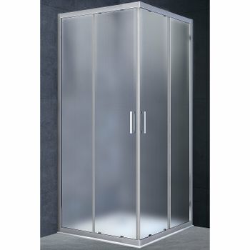 Душевой уголок Vincea Rapid 90x90 VSS-3R80/90MT профиль Хром стекло текстурное — фото 1, Квадратные душевые уголки