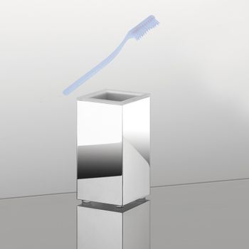 Стакан для зубных щеток Colombo Design Look B1643.CR Хром — фото 2, Стаканы для зубных щеток