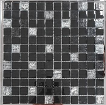 Стеклянная мозаика Orro Mosaic Glass Vesta Black 30х30 см — фото 1, Мозаика