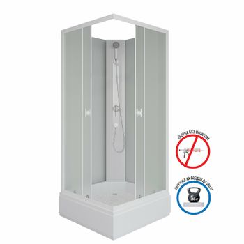 Душевая кабина Niagara Promo 80x80 P80/26Q/MT/BK без гидромассажа — фото 3, Душевые кабины