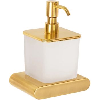 Дозатор для жидкого мыла Remer Lounge LN13BG Золото брашированное — фото 1, Дозаторы