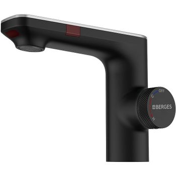 Смеситель для раковины Berges Morans 076002 с термостатом Черный матовый — фото 2, Смесители для раковины