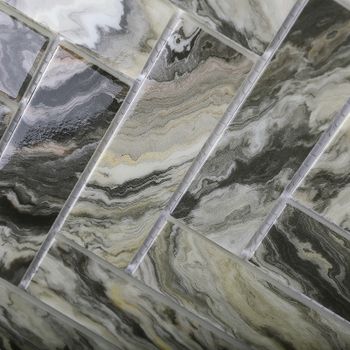 Мозаика Bonaparte Стеклянная Hadar Grey 26,8х26,8 см — фото 2, Мозаика