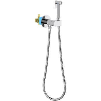 Гигиенический душ со смесителем Aquatek Оберон AQ1024CR Хром — фото 1, Гигиенические души