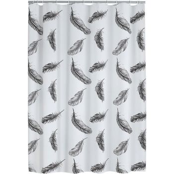 Штора для ванны Ridder Romantic 180х200 3102310 Белая Черная — фото 1, Шторы для ванной