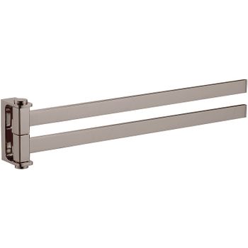 Полотенцедержатель Rav Slezak Nil NLA0602MGL двойной поворотный Серый металлик глянцевый — фото 1, Полотенцедержатели