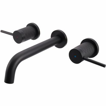 Смеситель для раковины Vincea Groove VBFW-4G1MB Черный матовый — фото 1, Смесители для раковины