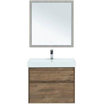 Комплект мебели для ванной Aquanet Nova Lite 75 254218 подвесной Дуб рустикальный — фото 1, Комплекты мебели для ванной