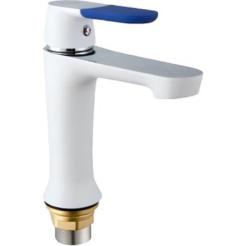 Смеситель для раковины Frap H34 F1034 Белый Хром — фото 1, Смесители для раковины