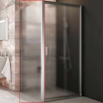 Душевая стенка Ravak Blix BLPS-80 9BH40C00ZG профиль Хром стекло Grape — фото 1, Боковые стенки