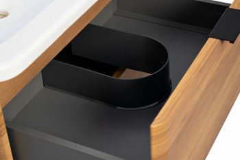 Тумба с раковиной Veedi Wooden 80 14000018 подвесная Орех — фото 5, Тумбы с раковиной