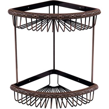 Полка корзина Lemark Jasmine LM6682ORB Черная бронза — фото 1, Полки для ванной и душа