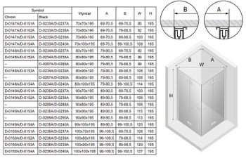 Душевой уголок New Trendy New Soleo Chrome 100x80 D-0150A/D-0152A профиль Хром стекло прозрачное — фото 8, Прямоугольные душевые уголки