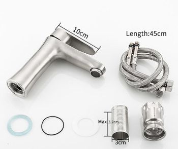 Смеситель для раковины Frap H48 F1048 Сатин — фото 5, Смесители для раковины