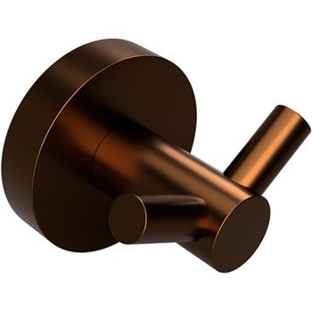 Крючок Bemeta Amber 155106032 двойной Медное золото матовое — фото 1, Крючки для полотенец