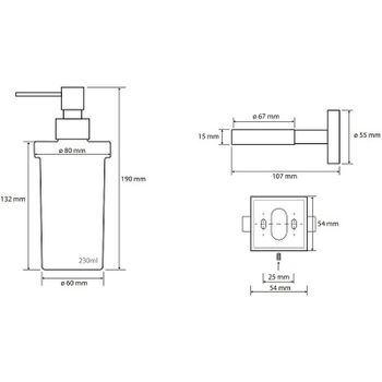 Дозатор для жидкого мыла Bemeta Beta 132109017 Хром — фото 3, Дозаторы