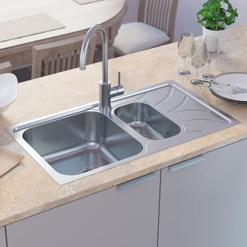 Кухонная мойка Iddis Arro S 78 ARR78S1i77 Сатин — фото 2, Кухонные мойки