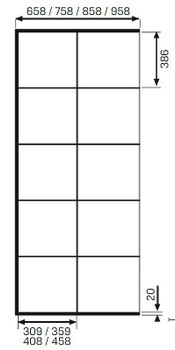 Душевая перегородка New Trendy Avexa Black 80 EXK-2021 профиль Черный стекло прозрачное — фото 5, Душевые перегородки