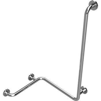 Поручень Bemeta Help R 301122021 угловой Нержавеющая сталь — фото 1, Поручни для ванной